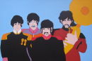 THE BEATLES - 'YELLOW SUBMARINE.'SIZE: 24" X 18".